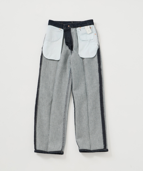 B.C STOCK(ベーセーストック)の「《追加3》【WEB限定】ミッドライズテーパード5ポケット JEAN(デニムパンツ・レディース・ブルー/ネイビー・SMALL/MEDIUM/LARGE)」の9枚目の写真