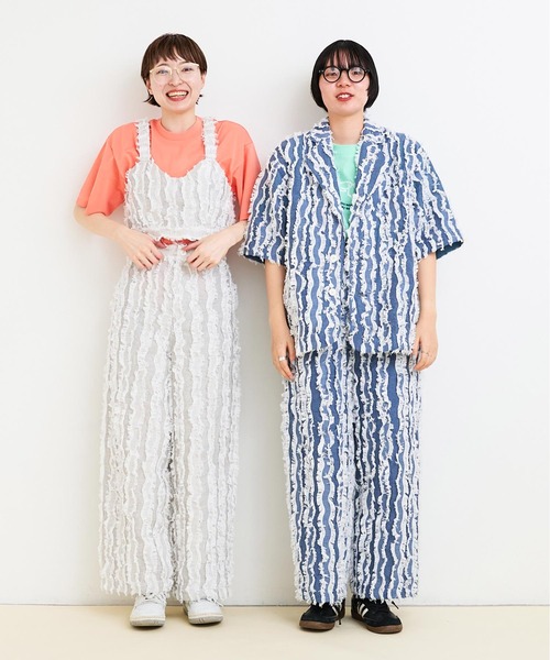 I am I in fact...（アイアムアイインファクト）の「●WAVE CUT JQ ビスチェ（その他トップス・レディース・グレー/ネイビー・FREE）」の18枚目の写真