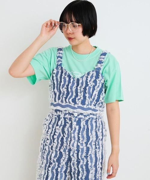 I am I in fact...（アイアムアイインファクト）の「●WAVE CUT JQ ビスチェ（その他トップス・レディース・グレー/ネイビー・FREE）」の8枚目の写真