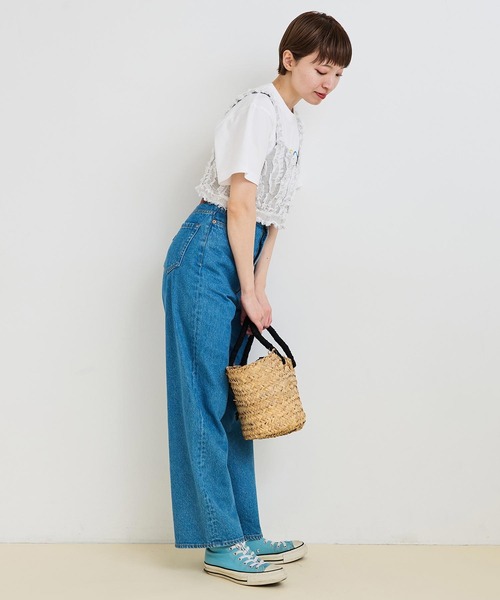 I am I in fact...（アイアムアイインファクト）の「●WAVE CUT JQ ビスチェ（その他トップス・レディース・グレー/ネイビー・FREE）」の16枚目の写真