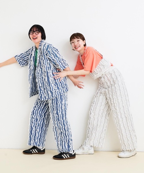 I am I in fact...（アイアムアイインファクト）の「●WAVE CUT JQ ビスチェ（その他トップス・レディース・グレー/ネイビー・FREE）」の19枚目の写真