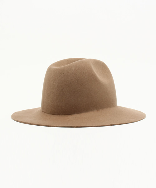 Discoat Parisien MENS（ディスコートパリシアンメンズ）の「つば広フェルトハット（ハット・メンズ・ブラック/キャメル/チャコールグレー・ﾌﾘ-）」の6枚目の写真