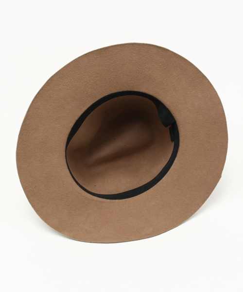Discoat Parisien MENS（ディスコートパリシアンメンズ）の「つば広フェルトハット（ハット・メンズ・ブラック/キャメル/チャコールグレー・ﾌﾘ-）」の7枚目の写真