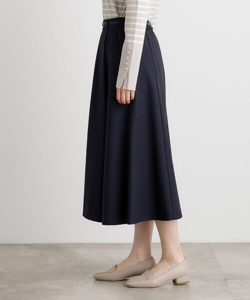 grove（グローブ）の「ベルト付きラメツイルフレアスカート（スカート・レディース・ネイビー/ナチュラル・03/02/01/04/05）」の13枚目の写真