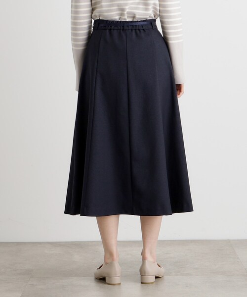 grove（グローブ）の「ベルト付きラメツイルフレアスカート（スカート・レディース・ネイビー/ナチュラル・03/02/01/04/05）」の14枚目の写真