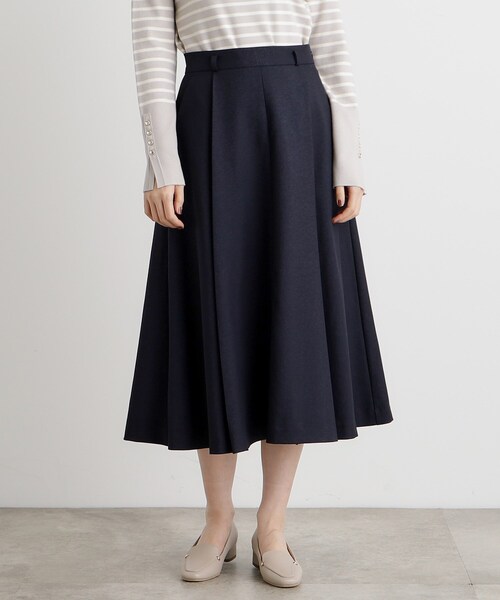 grove（グローブ）の「ベルト付きラメツイルフレアスカート（スカート・レディース・ネイビー/ナチュラル・03/02/01/04/05）」の15枚目の写真