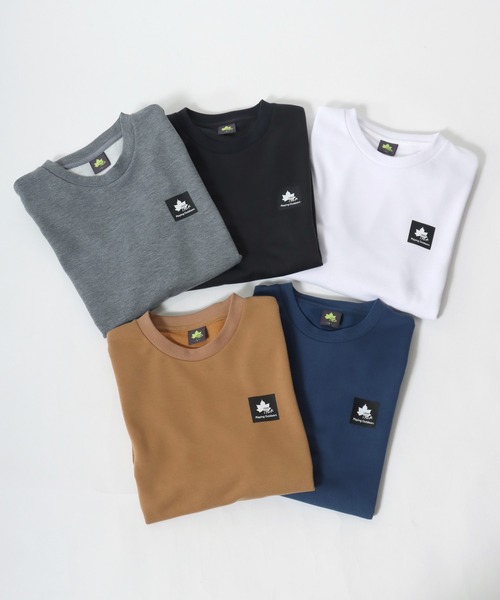 LOGOS（ロゴス）の「LOGOS/ロゴス ワンポイントロゴ クルーネックスウェット レディース メンズ トレーナー（スウェット・メンズ・グレー/ブルーグリーン/キャメル/ホワイト/スミクロ・M/L/LL）」の17枚目の写真