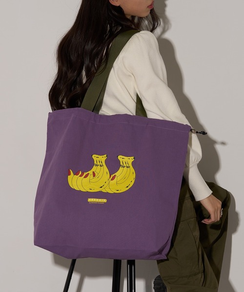 FREDRIK PACKERS(フレドリックパッカーズ)の「【FREDRIK PACKERS】FREDRIK ≪別注コラボレーション≫MASAMI YANAGIDA キャンバストート L(トートバッグ・レディース・ブラウン/ライトグレー/グリーン/ホワイト/パープル/ブルー/グレー/ブラック/アイボリー・FREE)」の9枚目の写真