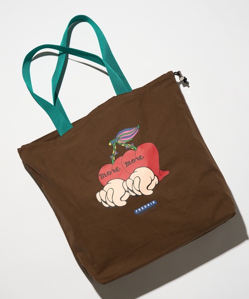 FREDRIK PACKERS(フレドリックパッカーズ)の「【FREDRIK PACKERS】FREDRIK ≪別注コラボレーション≫MASAMI YANAGIDA キャンバストート L(トートバッグ・レディース・ブラウン/ライトグレー/グリーン/ホワイト/パープル/ブルー/グレー/ブラック/アイボリー・FREE)」の6枚目の写真