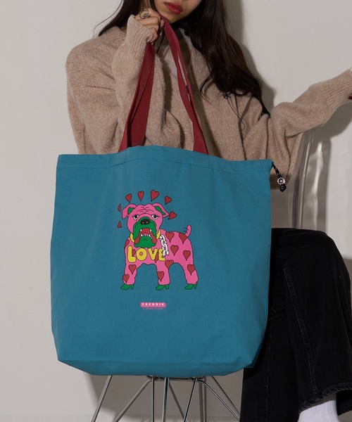 FREDRIK PACKERS(フレドリックパッカーズ)の「【FREDRIK PACKERS】FREDRIK ≪別注コラボレーション≫MASAMI YANAGIDA キャンバストート L(トートバッグ・レディース・ブラウン/ライトグレー/グリーン/ホワイト/パープル/ブルー/グレー/ブラック/アイボリー・FREE)」の19枚目の写真