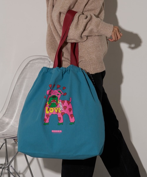 FREDRIK PACKERS(フレドリックパッカーズ)の「【FREDRIK PACKERS】FREDRIK ≪別注コラボレーション≫MASAMI YANAGIDA キャンバストート L(トートバッグ・レディース・ブラウン/ライトグレー/グリーン/ホワイト/パープル/ブルー/グレー/ブラック/アイボリー・FREE)」の18枚目の写真