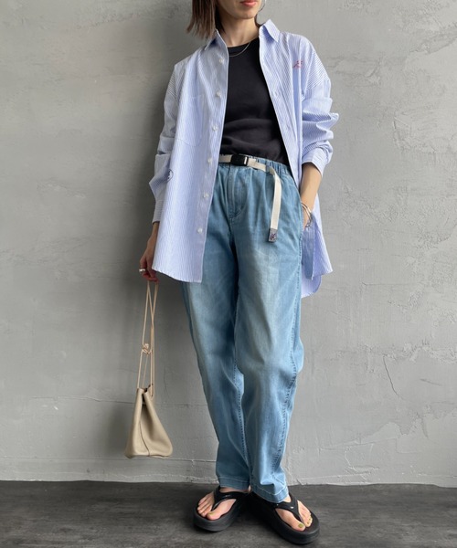 別注』Gramicci Mountain Wide Pants（デニムパンツ）｜Gramicci