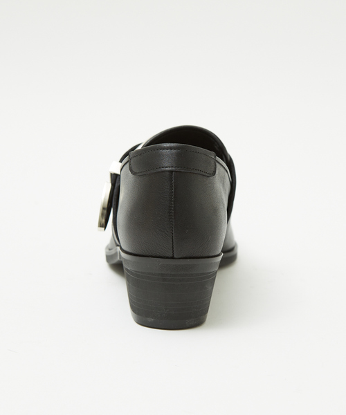 5351 POUR LES HOMMES(ゴーサンゴーイチプールオム)の「【25S/S】ハイヒール カスタム ポインテッドトゥ レザー スリッポン シューズ(スリッポン・メンズ・ブラック・40/41/42/43/45/44)」の12枚目の写真