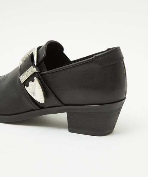 5351 POUR LES HOMMES(ゴーサンゴーイチプールオム)の「【25S/S】ハイヒール カスタム ポインテッドトゥ レザー スリッポン シューズ(スリッポン・メンズ・ブラック・40/41/42/43/45/44)」の10枚目の写真