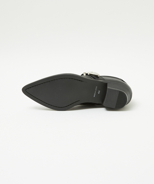 5351 POUR LES HOMMES(ゴーサンゴーイチプールオム)の「【25S/S】ハイヒール カスタム ポインテッドトゥ レザー スリッポン シューズ(スリッポン・メンズ・ブラック・40/41/42/43/45/44)」の9枚目の写真