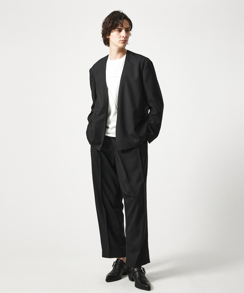 5351 POUR LES HOMMES(ゴーサンゴーイチプールオム)の「【25S/S】ハイヒール カスタム ポインテッドトゥ レザー スリッポン シューズ(スリッポン・メンズ・ブラック・40/41/42/43/45/44)」の3枚目の写真