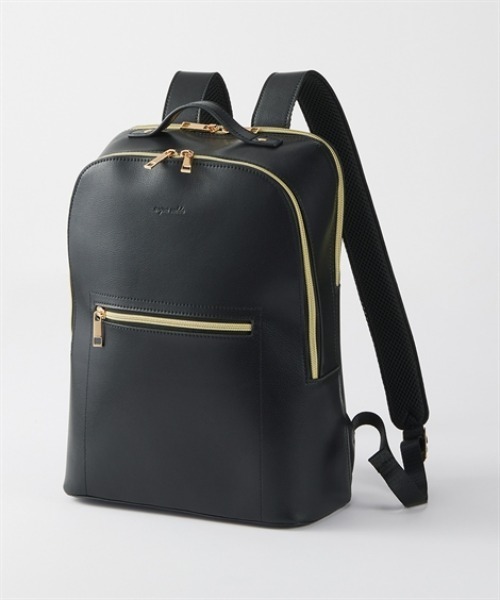 7days Life Styling(セブンデイズライフスタイリング)の「【選べる2サイズ】10ポケットPC収納付き かるいリュックサック(A4対応)(バックパック/リュック・レディース・グレー/ブラック・01/02)」の9枚目の写真