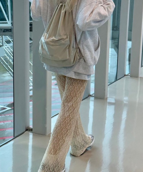 Kuroba(クロバ)の「モチーフレースフレアパンツ(その他パンツ・レディース・ライトベージュ/ブラック/ピンク/ホワイト・FREE)」の6枚目の写真