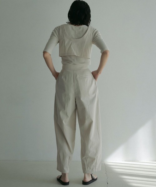 anuke（アンヌーク）の「anuke Twill Cocoon Pants ツイル
