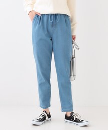 SHOO・LA・RUE | 【洗える/SS-3L/美脚シルエット】アクティブ派のデニム イージーテーパードパンツ(その他パンツ)