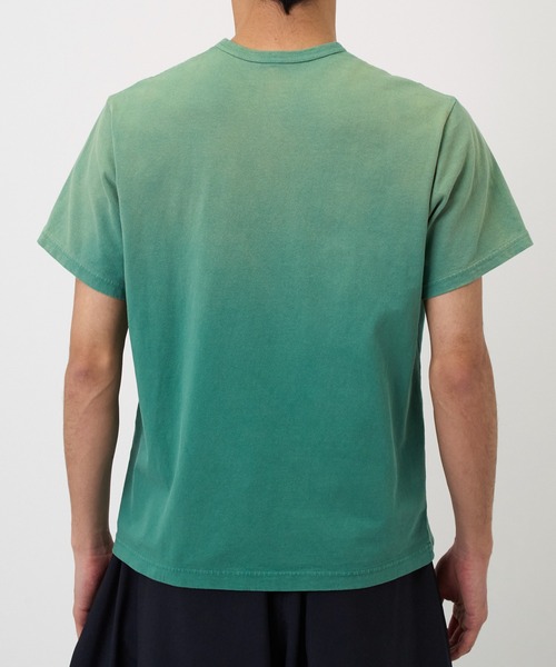 KHOKI(コッキ)の「【KHOKI / コッキ】Vintage-effect T-shirt(Tシャツ/カットソー・メンズ・グリーン/ネイビー/イエロー・2/3)」の7枚目の写真