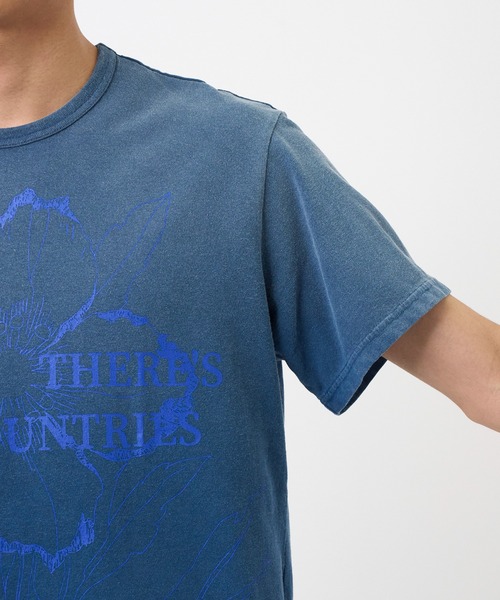 【関税込み】KHOKI ネイビー Vintage-Effect Tシャツ KHOKI / コッキ】Vintage-effect T-shirt(Tシャツ/カットソー
