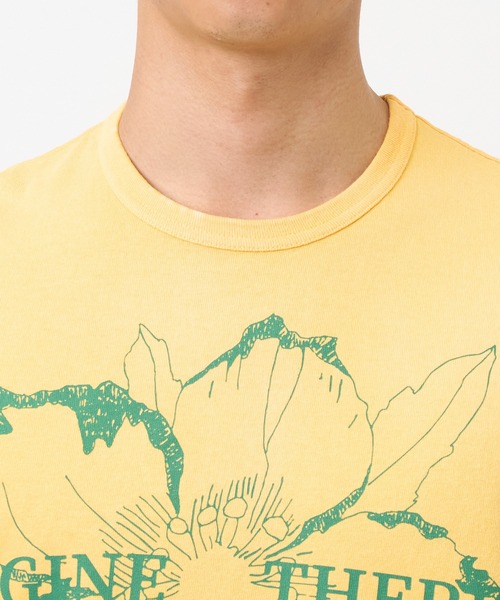 KHOKI(コッキ)の「【KHOKI / コッキ】Vintage-effect T-shirt(Tシャツ/カットソー・メンズ・グリーン/ネイビー/イエロー・2/3)」の14枚目の写真