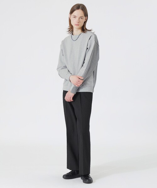 LOVELESS(ラブレス)の「スウェットコンビプルオーバー(Tシャツ/カットソー・メンズ・グレー系その他/オフホワイト/ブラック・M/L)」の6枚目の写真