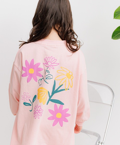 BAYFLOW（ベイフロー）の「[綿100%]アソートプリントBIGワンピ(KIDS)（ワンピース・キッズ・グリーン/ピンク/チャコール・110cm/140cm/150cm/120cm/130cm）」の9枚目の写真