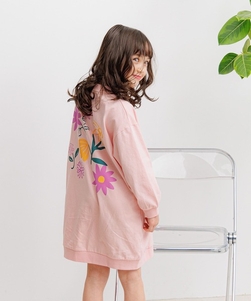 BAYFLOW（ベイフロー）の「[綿100%]アソートプリントBIGワンピ(KIDS)（ワンピース・キッズ・グリーン/ピンク/チャコール・110cm/140cm/150cm/120cm/130cm）」の10枚目の写真