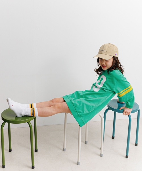 BAYFLOW（ベイフロー）の「[綿100%]アソートプリントBIGワンピ(KIDS)（ワンピース・キッズ・グリーン/ピンク/チャコール・110cm/140cm/150cm/120cm/130cm）」の13枚目の写真