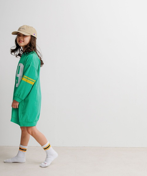 BAYFLOW（ベイフロー）の「[綿100%]アソートプリントBIGワンピ(KIDS)（ワンピース・キッズ・グリーン/ピンク/チャコール・110cm/140cm/150cm/120cm/130cm）」の15枚目の写真