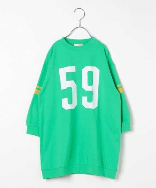 BAYFLOW（ベイフロー）の「[綿100%]アソートプリントBIGワンピ(KIDS)（ワンピース・キッズ・グリーン/ピンク/チャコール・110cm/140cm/150cm/120cm/130cm）」の21枚目の写真