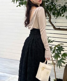 ROYAL PARTY | バックドレープロンTEE(Tシャツ/カットソー)