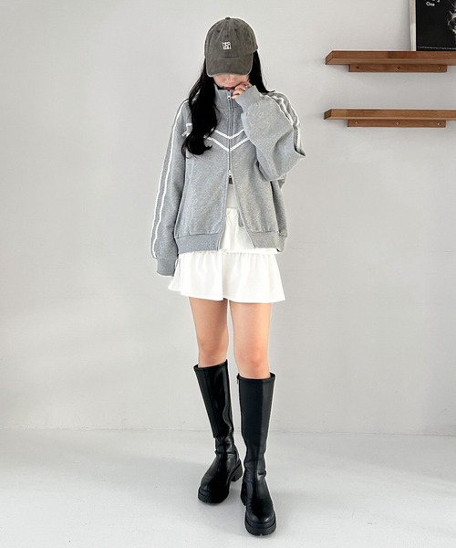 Heather（ヘザー）の「フリルティアードミニスカート　319485（スカート・レディース・ブラック/オフホワイト・S/M）」の12枚目の写真