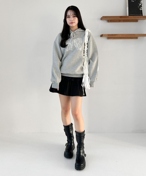 Heather（ヘザー）の「フリルティアードミニスカート　319485（スカート・レディース・ブラック/オフホワイト・S/M）」の20枚目の写真