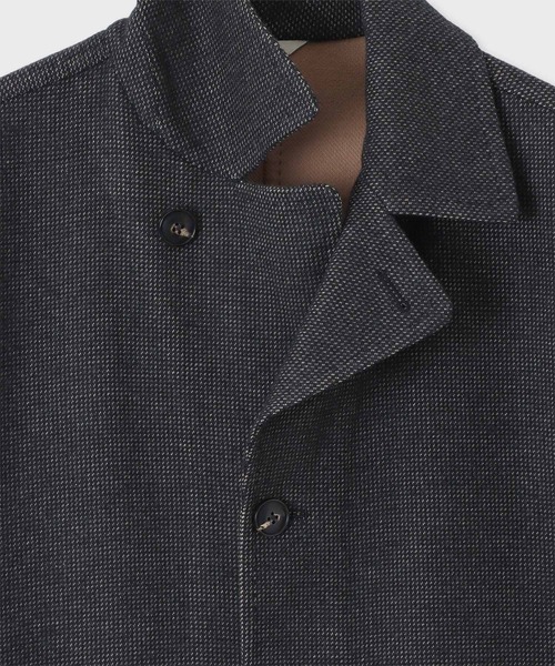 Paul Smith COLLECTION(ポールスミスコレクション)の「ミックステクスチャー リバーコート / 244184 42018(その他アウター・メンズ・ダークグレー・MEDIUM/LARGE/X-LARGE)」の2枚目の写真