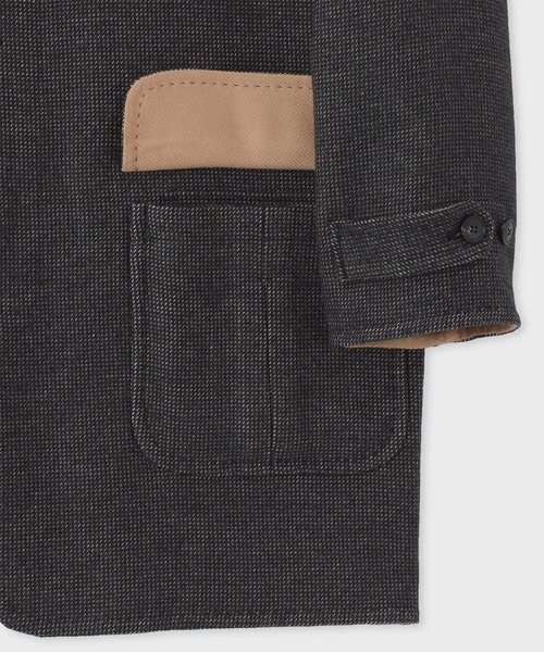 Paul Smith COLLECTION(ポールスミスコレクション)の「ミックステクスチャー リバーコート / 244184 42018(その他アウター・メンズ・ダークグレー・MEDIUM/LARGE/X-LARGE)」の5枚目の写真