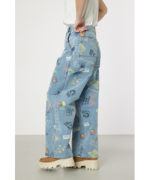 RODEO CROWNS WIDE BOWL（ロデオクラウンズワイドボウル）の「ICON ペインターパンツ（デニムパンツ・レディース・ホワイト系その他/ブルー系その他・SMALL/MEDIUM）」の5枚目の写真