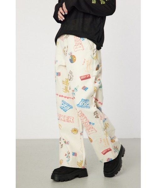 新品 ロデオクラウンズワイドボウル ICON ペインターパンツ M ICON ペインターパンツ（デニムパンツ）｜RODEO CROWNS WIDE