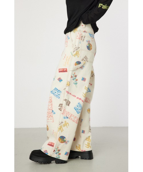RODEO CROWNS WIDE BOWL（ロデオクラウンズワイドボウル）の「ICON ペインターパンツ（デニムパンツ・レディース・ホワイト系その他/ブルー系その他・SMALL/MEDIUM）」の12枚目の写真