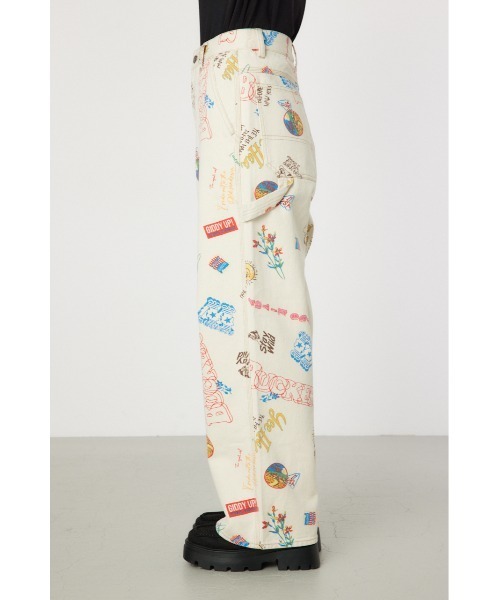 RODEO CROWNS WIDE BOWL（ロデオクラウンズワイドボウル）の「ICON ペインターパンツ（デニムパンツ・レディース・ホワイト系その他/ブルー系その他・SMALL/MEDIUM）」の17枚目の写真