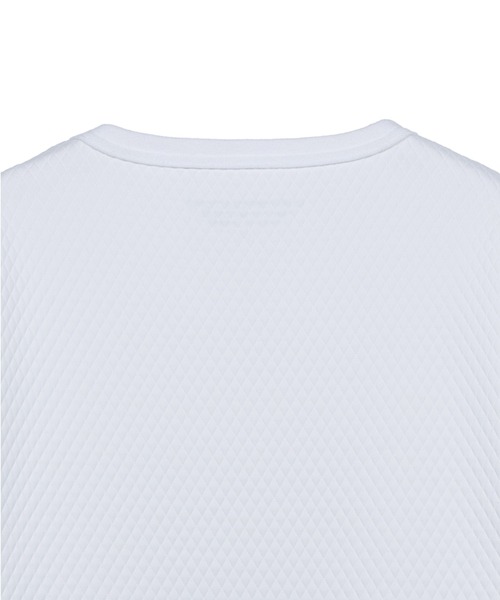 CUSTOM CULTURE(カスタムカルチャー)の「【Custom Culture】キルト風ダイヤ柄ジャガードロングスリーブTシャツ ロンT(Tシャツ/カットソー・メンズ・ブラック/ホワイト・3/2)」の3枚目の写真