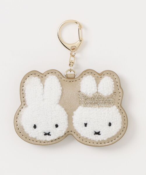 miffy/ミッフィー 70周年記念 Gold&Black サガラキーホルダー