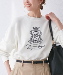 ROPE' PICNIC | スウェットライク刺繍ニットプルオーバー(ニット/セーター)