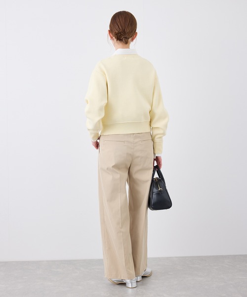 ROPE' PICNIC(ロペピクニック)の「スウェットライク刺繍ニットプルオーバー/リンクコーデ(ニット/セーター・レディース・ネイビー/イエロー/ピンク/グレー/オフホワイト・38)」の20枚目の写真