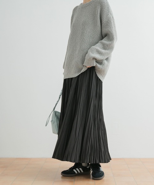 URBAN RESEARCH DOORS(アーバンリサーチドアーズ)の「タフタランダムプリーツスカート(スカート・レディース・ライトカーキ/ブラック/オフホワイト・MEDIUM)」の20枚目の写真