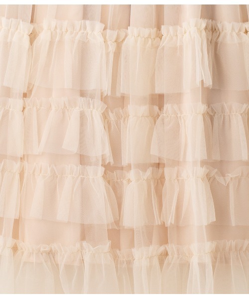 PEACH JOHN（ピーチジョン）の「ボリュームティアードスカート（スカート・レディース・ピンク/ベージュ/モカ・ONE SIZE）」の17枚目の写真