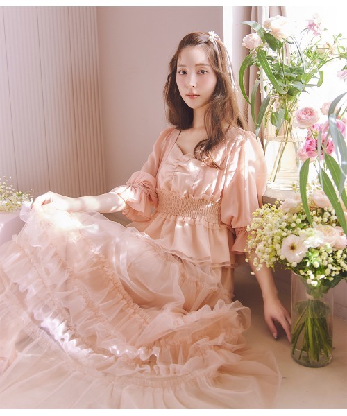 PEACH JOHN（ピーチジョン）の「ボリュームティアードスカート（スカート・レディース・ピンク/ベージュ/モカ・ONE SIZE）」の7枚目の写真