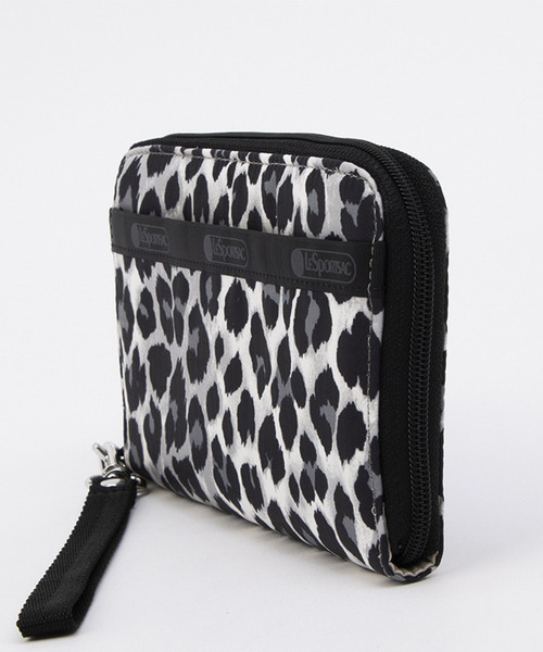 TECH WALLET WRISTLET ニュートラルレオパード（財布）｜LeSportsac